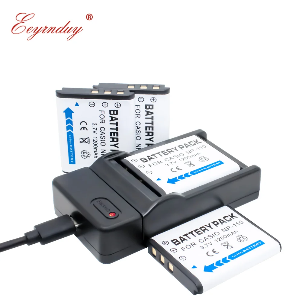 

4x NP-110 CNP-110 Digital Battery Charger set CNP110 lithium batteries pack NP110 For Casio EX-Z2000 Z2300 ZR10 ZR20 ZR15 Z2200