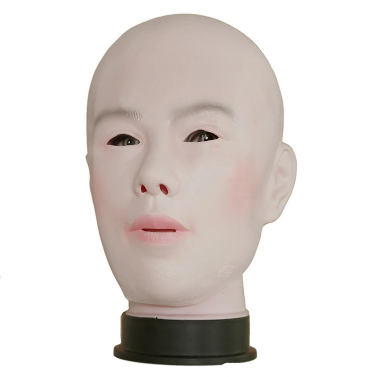 Top Grade 100 Latex Handmade Silicone Sexy And Sweet Full Head Female