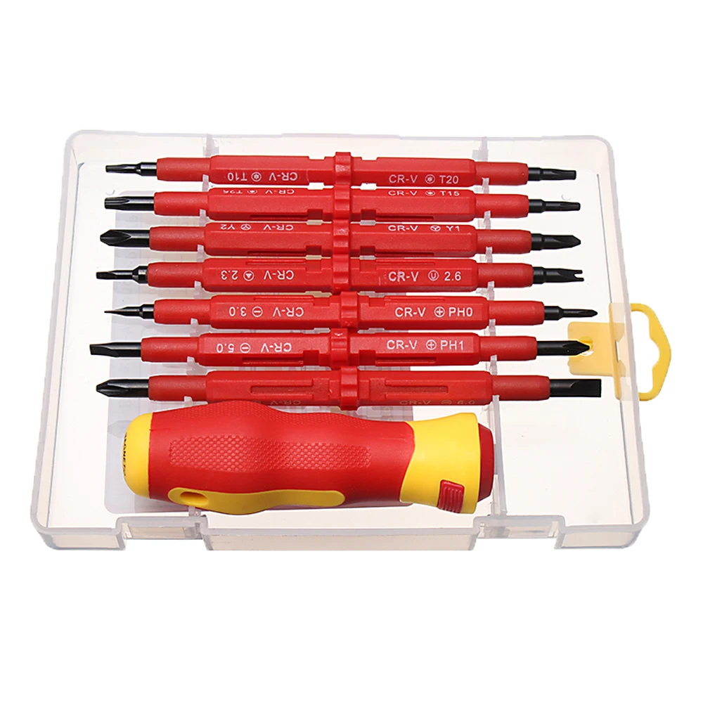 

8 In 1 Screwdriver Set Multi-purpose Professional Screwdriver Bit Set Electrician Insulated Screw driver Fix Hand Tools Kit Set