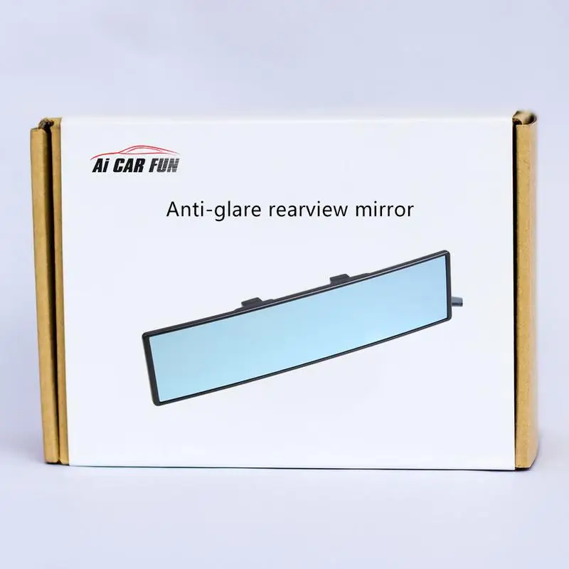 Car rearview mirror car DVR camera HD 1080P rearview mirror digital video recorder dual lens anti-glare blue