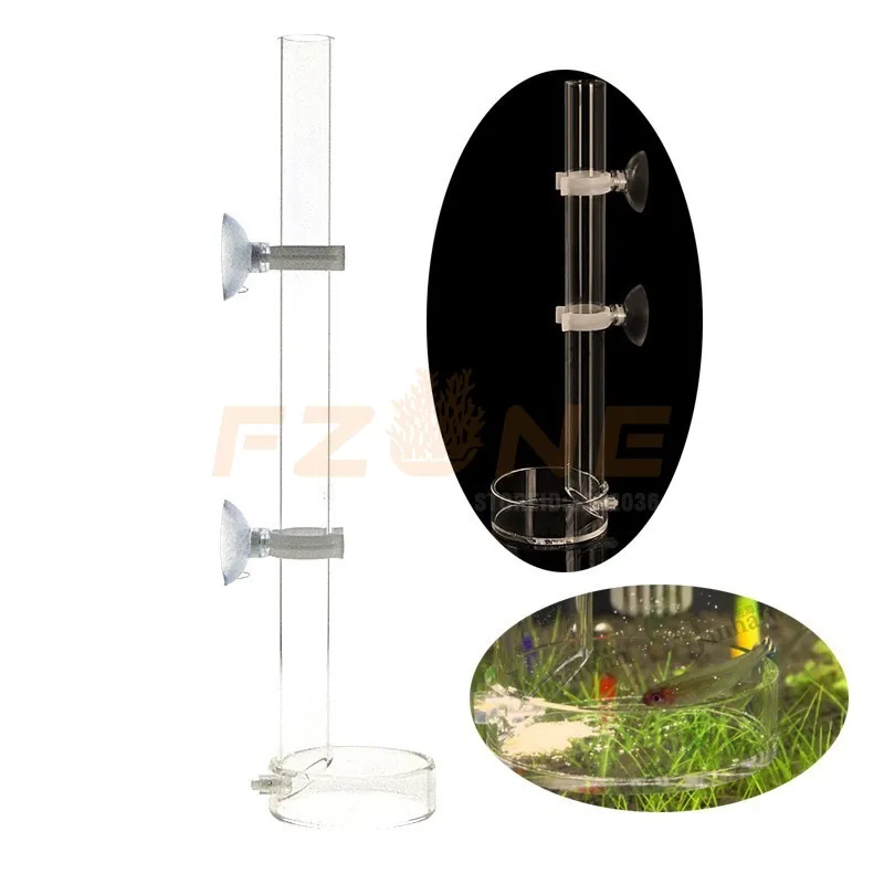 

Acrylic Crystal Shrimp Fish Feeding Tube with Feeding Dish