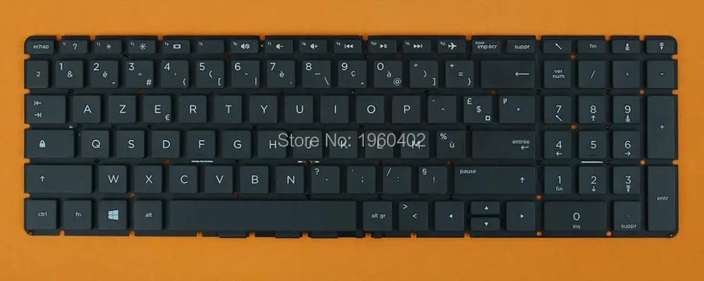 Nuova Tastiera Clavier Francese Fr Per Hp 250 G6 255 G6 256 G6 258 G6 Tastiera Francese Clavier Nero, Senza Cornice, Senza Nero