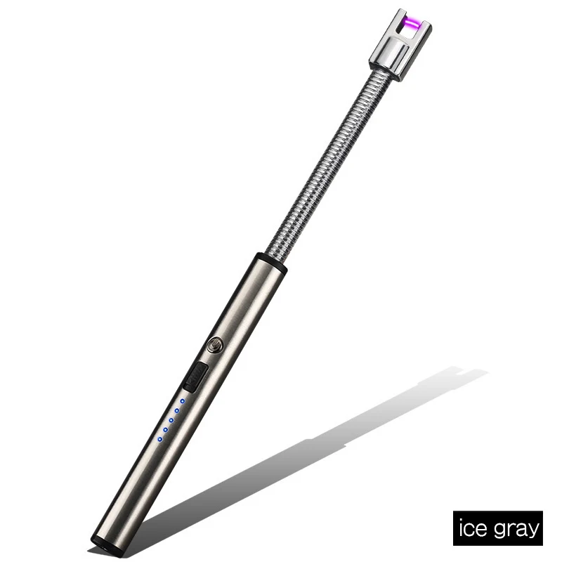 

Usb Charging Lighter Long Kitchen Lighter Windproof Electronic Cigarette Lighters Plasma Pulsed Arc BBQ Flameless Lighter