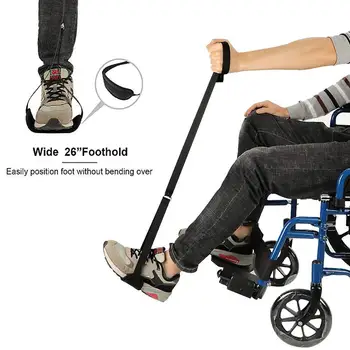 

2019 1pc Leg Foot Lifter Strap 44 Inch Length Upgraded Rigid Foot Loop Replacement Wheelchair For Old People