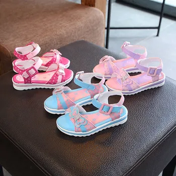 

2019 new girls sandals flowers beach sandals bow sandals princess shoes