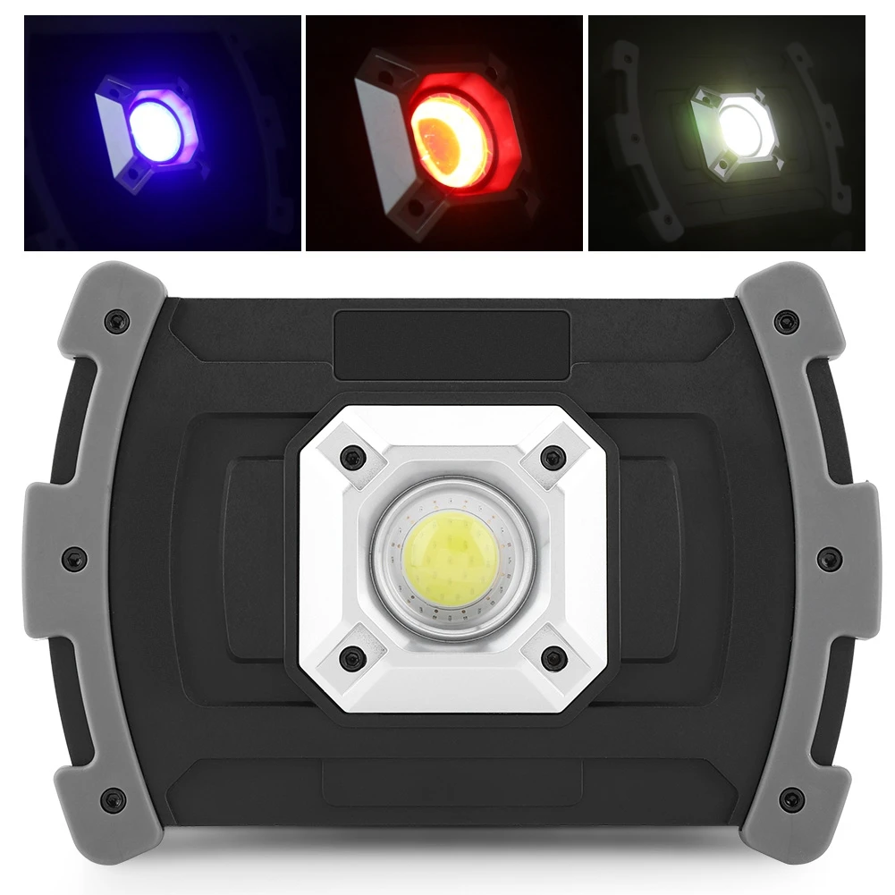 

High Bright COB Emergency Spotlight Portable LED Working Lamp for Outdoor Camping magnetic flashlight lampe de poche