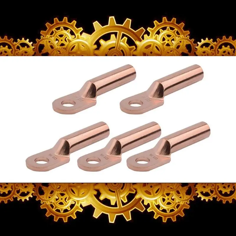 

5pcs Cable Connector Crimping Type Copper Terminals Tube Set copper cable terminal Tube