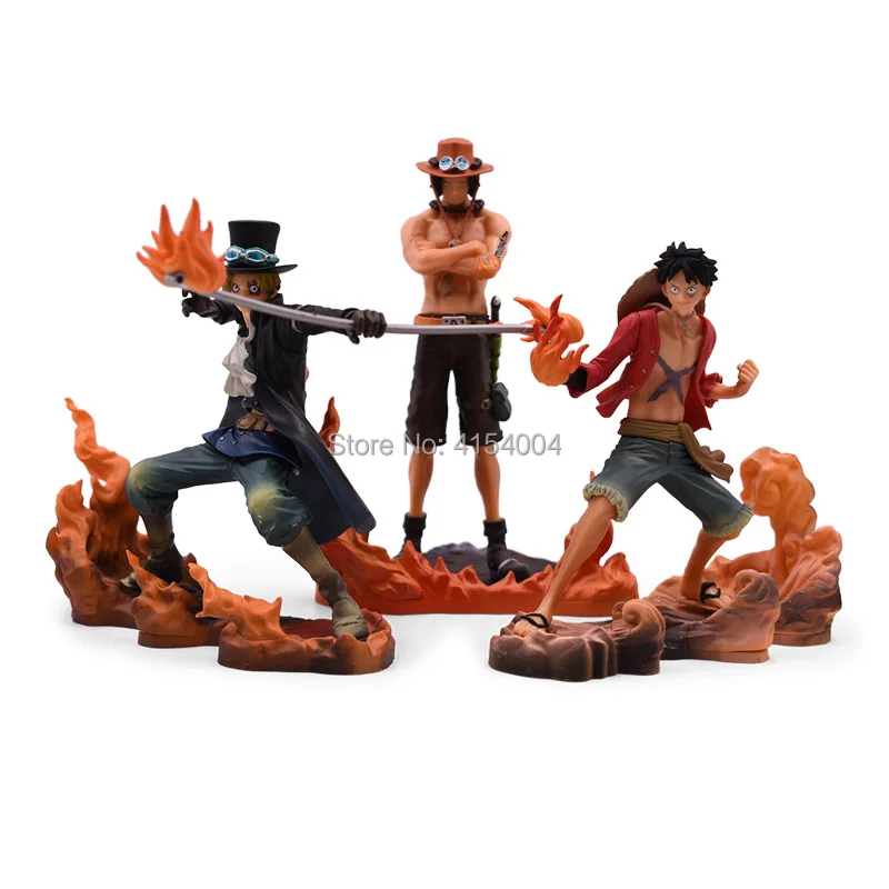 3 вида стилей Аниме one piece DXF BROTHERHOOD Luffy Sabo Ace ПВХ фигурка Коллекционная модель Рождественский подарок игрушка для детей