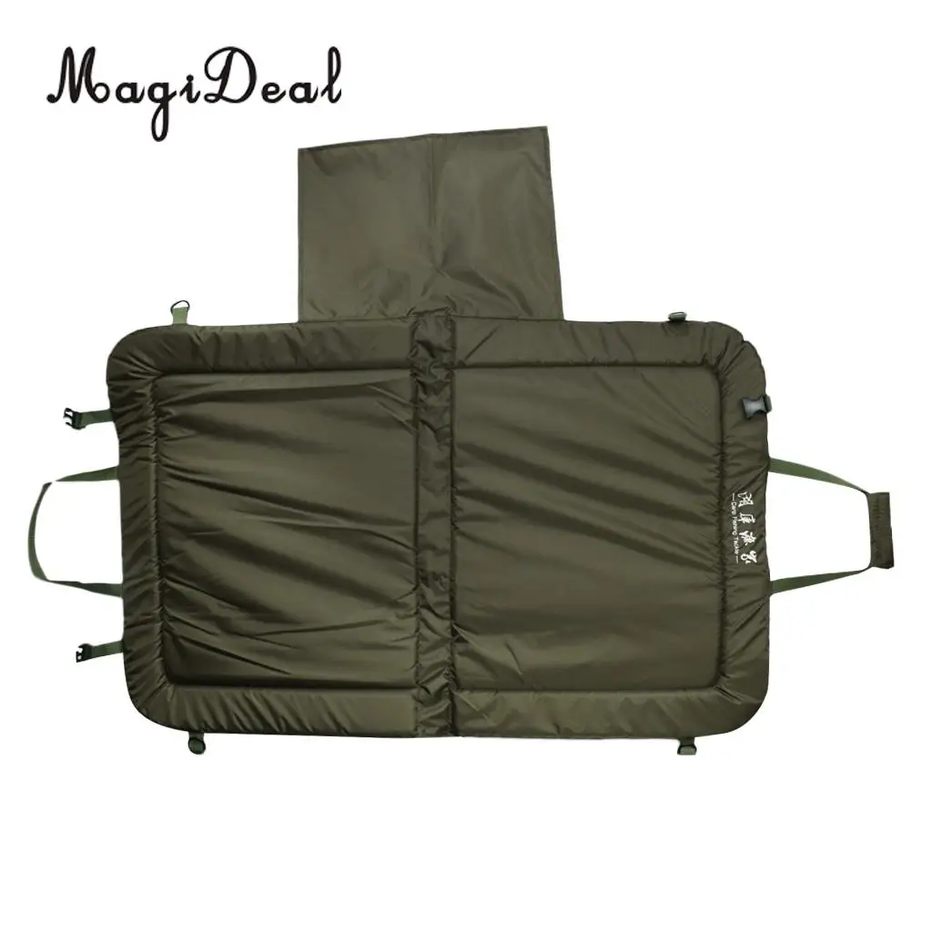 

MagiDeal Lightweight Compact Foldable Unhooking Mat Beanie Mat Fold Over Strap Pad Waterproof Cloth Unhooking Mat without filler