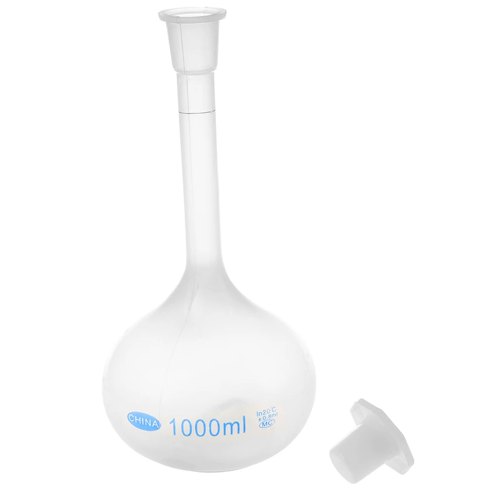 New-1000ml длинные средства ухода за кожей Шеи лаборатория объемные измерения фляга пластик кепки