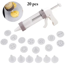 20 шт. пресс-форма для Печенье набор водяной пистолет с трафаретом рот водяной пистолет Сжимаемый крем рот печенье гирлянда рот Инструменты для выпечки