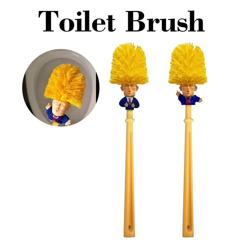 

Portable Hand Made Toilet Bowl Brush15 Inch Brush With Holder Donald Trump Gag Gift Bathroom Clean Tool Available In Two Styles