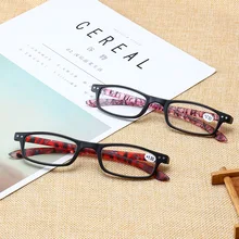 Абсолютно новые маленькие квадратные женские очки для чтения TR90 Ультралегкая Лупа модная пресбиопическая Цветочная считывающая+ 1,0+ 1,5+ 2,0+ 2,5+ 4,0