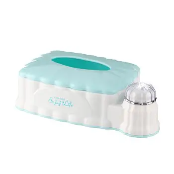 

Telescopic Tissue Box With Toothpick Holder Multifunction Tissue Holder Plastic Retractable Paper Towel Storage Box (Blue)