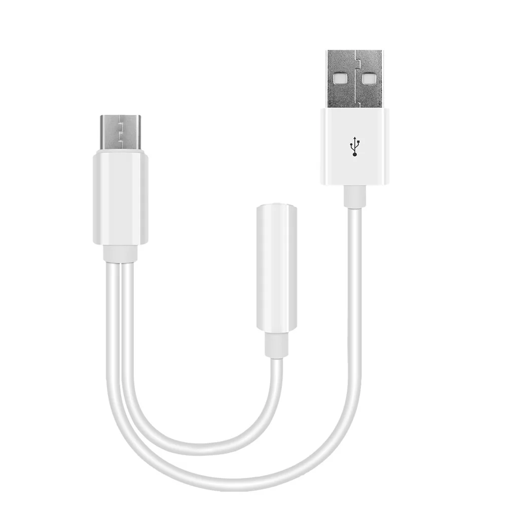 

KY-137 Type-c Male to 3.5mm AUX Female + USB Male Adapter USB C Converter for Xiaomi 6 Note 3 MIX 2