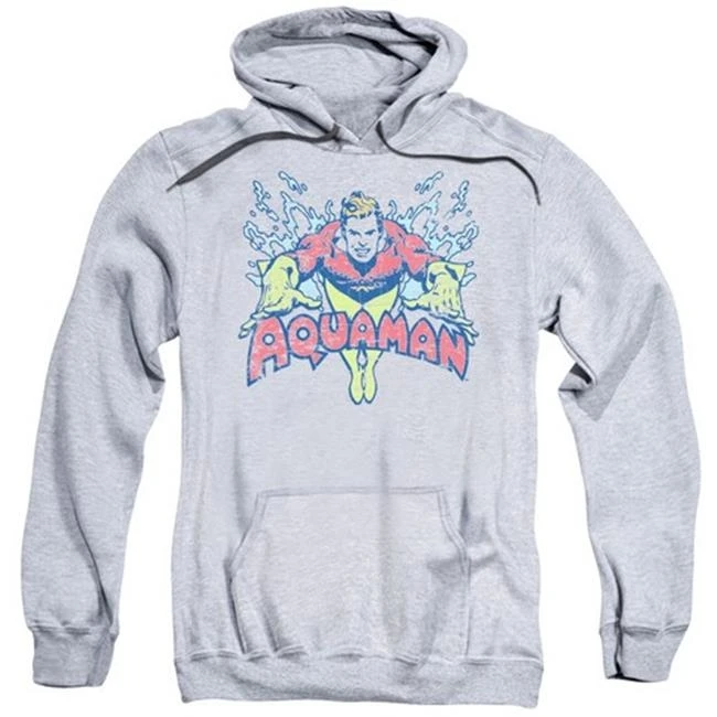 Trevco Dc-Splish splash-взрослый Pull-Over Hoodie-Спортивный Хизер Маленький | Мужская одежда