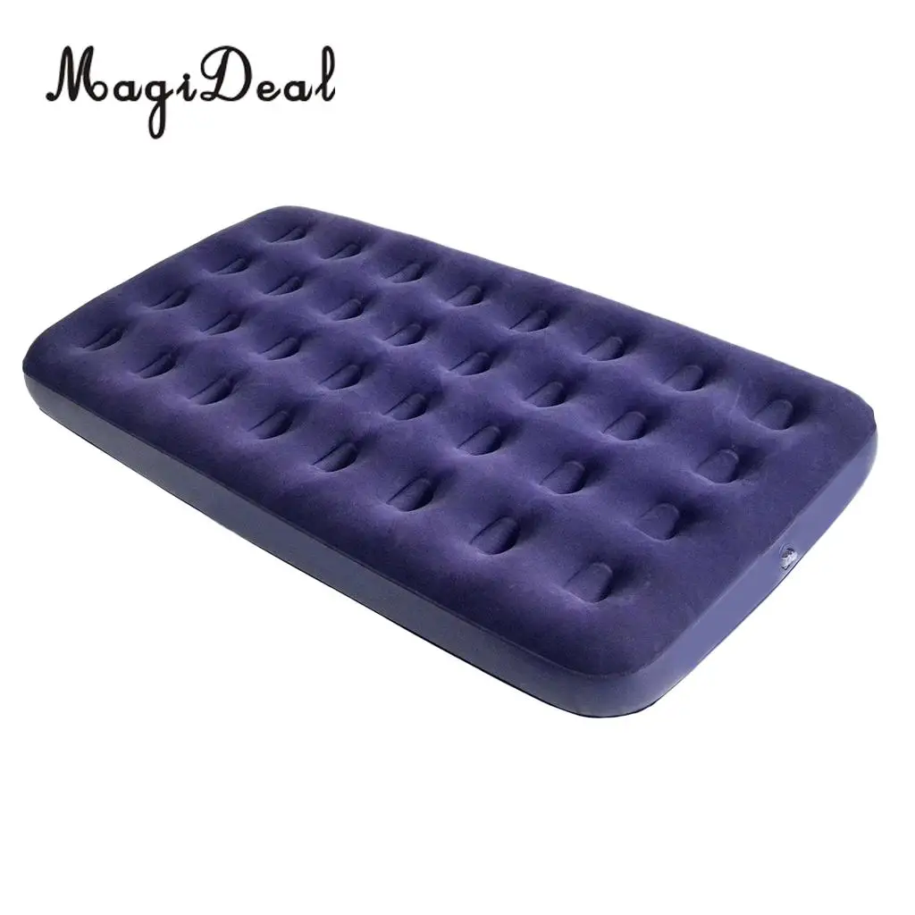 

MagiDeal Outdoors Single Air Bed Mattress for Camping and Travel, High Quality Made of Durable Flocked PVC
