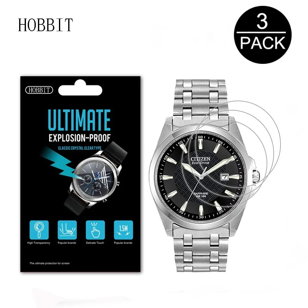 Защитная пленка для часов Citizen BM7100/BM6060/BM8434/BM6010/BM6929/BM8475 Мужская Eco Drive и ЖК экрана 3