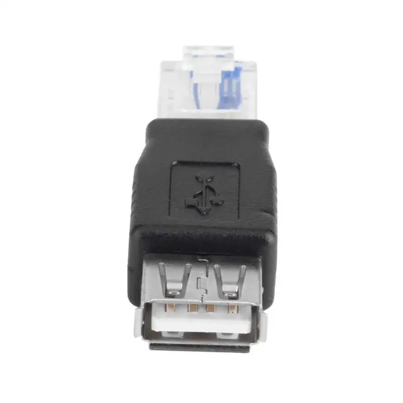 USB Type A Female to RJ45 Male Ethernet адаптер роутер разъем PC кристаллическая головка ноутбука