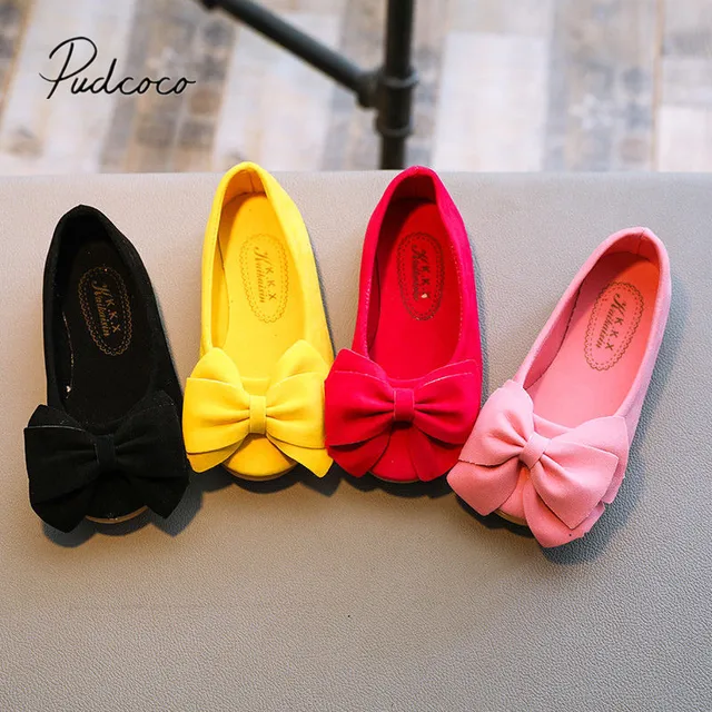 2019 Brand New Fashion Children Princess Dance Shoes Kids Girl Dress Party Shoes Flats Casual Single First Walkers Soft Slip-on 1