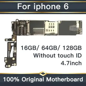 

For iPhone 6 4.7inch Motherboard Unlock Mainboard Without Touch ID Full Function 100% Original IOS Installed Logic Board