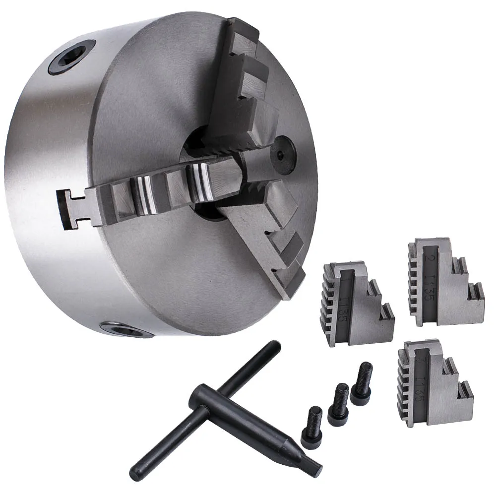 6/" 3-Jaw Self-Centering Chuck Lathe Milling Internal External Grinding Machines