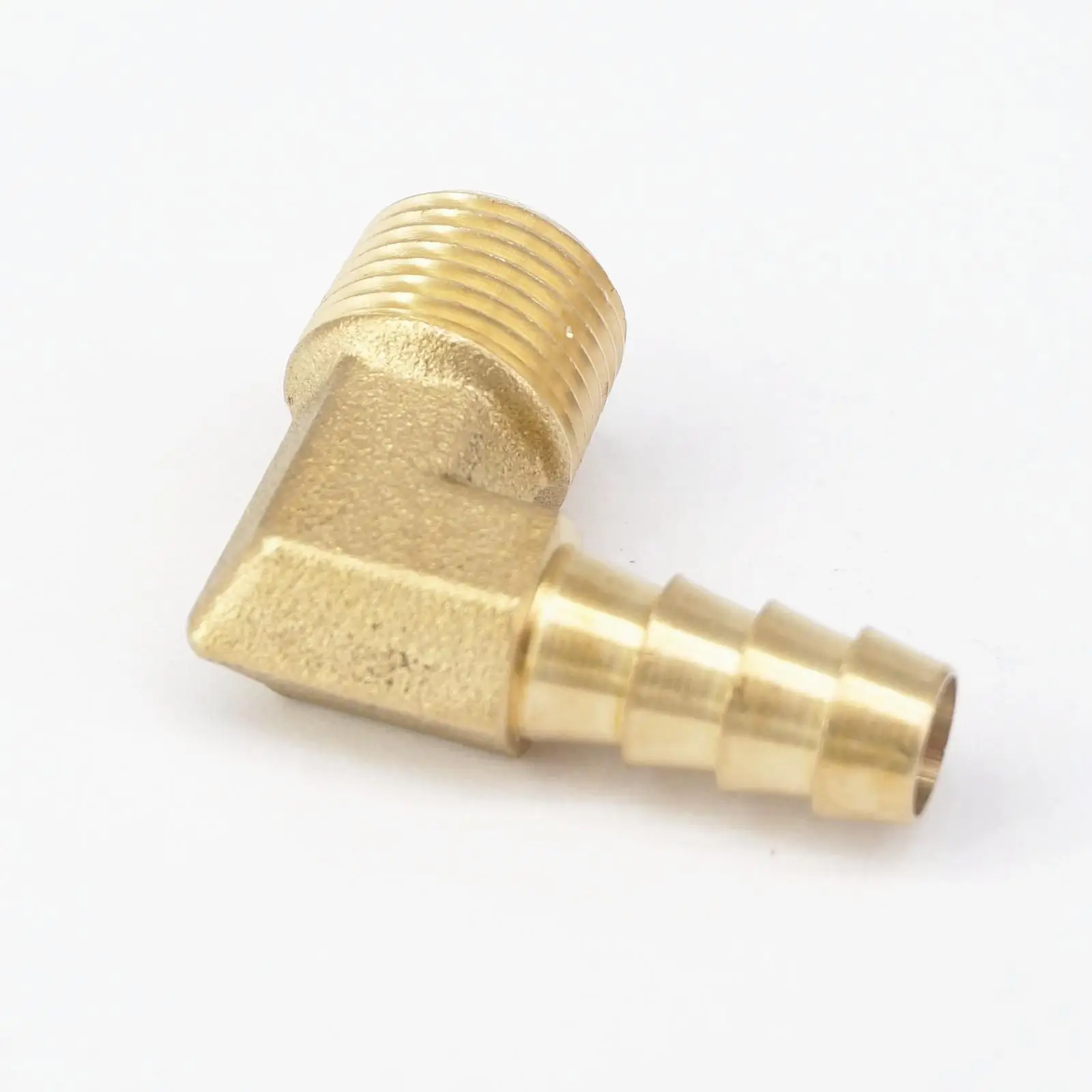 3/8 "NPT Male x 3/8" шланг колючий хвост ЛОКОТЬ ЛАТУННЫЕ топливные фитинги Разъемы адаптеры 229 PSI