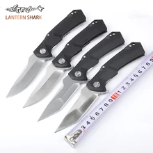 Фонарь Акула тактический складной Ножи G10 обработки качества Нержавеющая сталь 201 Функция из Открытый выживания Тактические складной Ножи