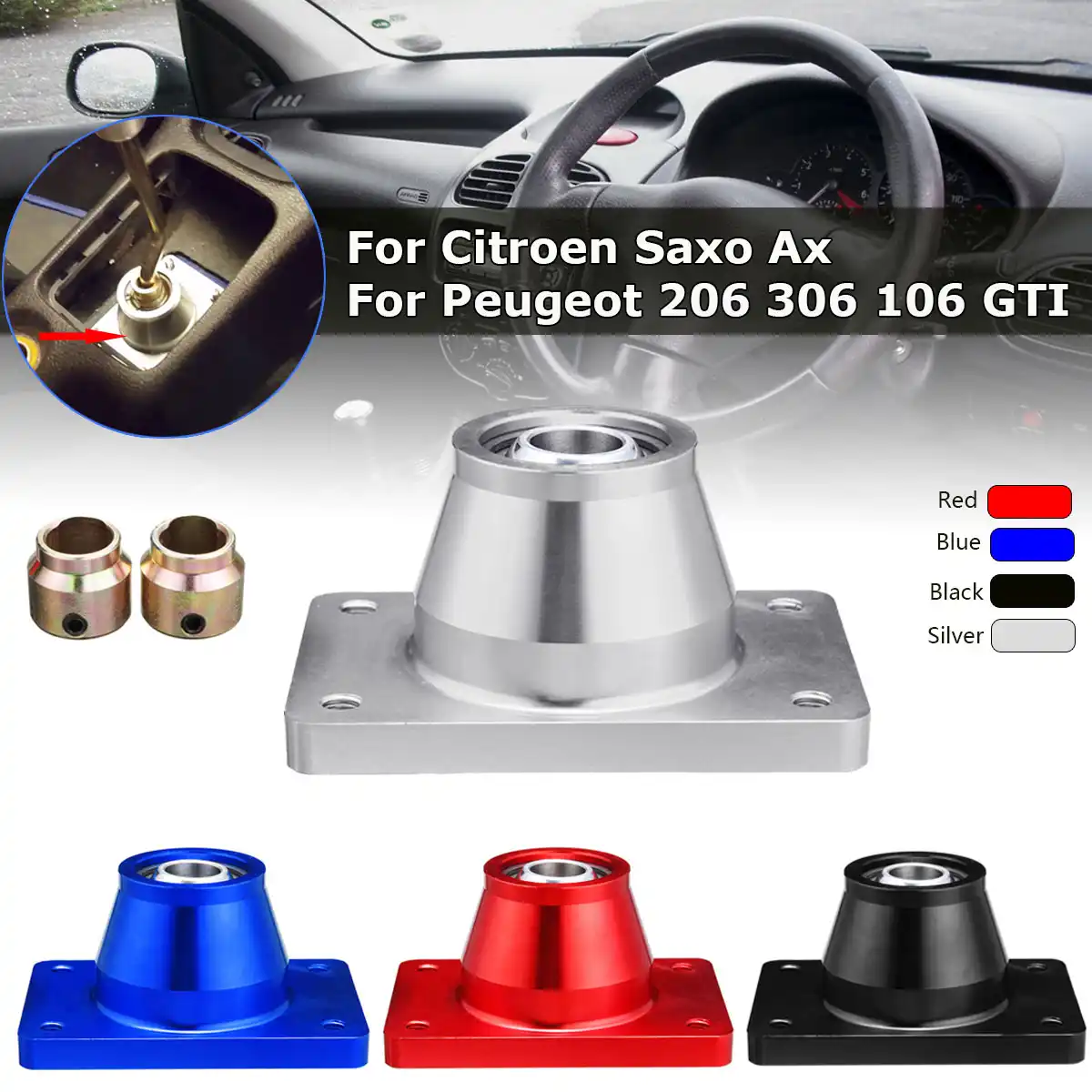 1 Set Aluminium Alloy Short Shifter Shift Quick For Peugeot 206 306 106 GTI  For Citroen