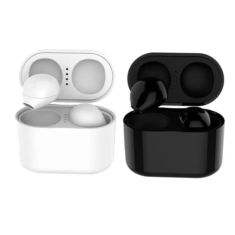 

Bluetooth Wireless Earphones In - Ear Super Small Mini Stereo Invisible 5.0 TWS Bluetooth Monitor Earbuds waterproof Black White