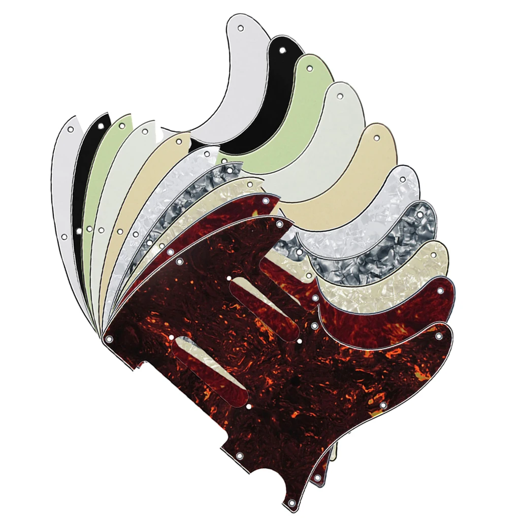 

FLEOR 1pcs 8 Holes Electric Guitar Pickguard Scratch Plate with Screws for Nashville Tele Style Guitar,11 Colors Choose