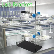 1pc 30cm haut cornue StandIron support avec pince pince laboratoire anneau support équipement 15x8.5cm école laboratoire éducation fournitures