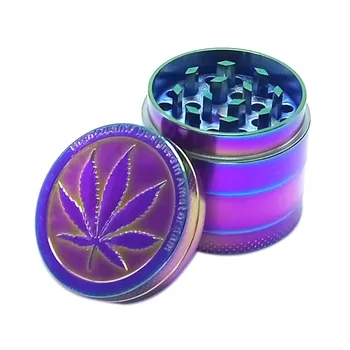 

Colorful Leaf Grinder Shredder Mini Herb Herbal Grinder Tobacco Smoke Smoking Pipe Accessories Metal Crusher Hand Muller