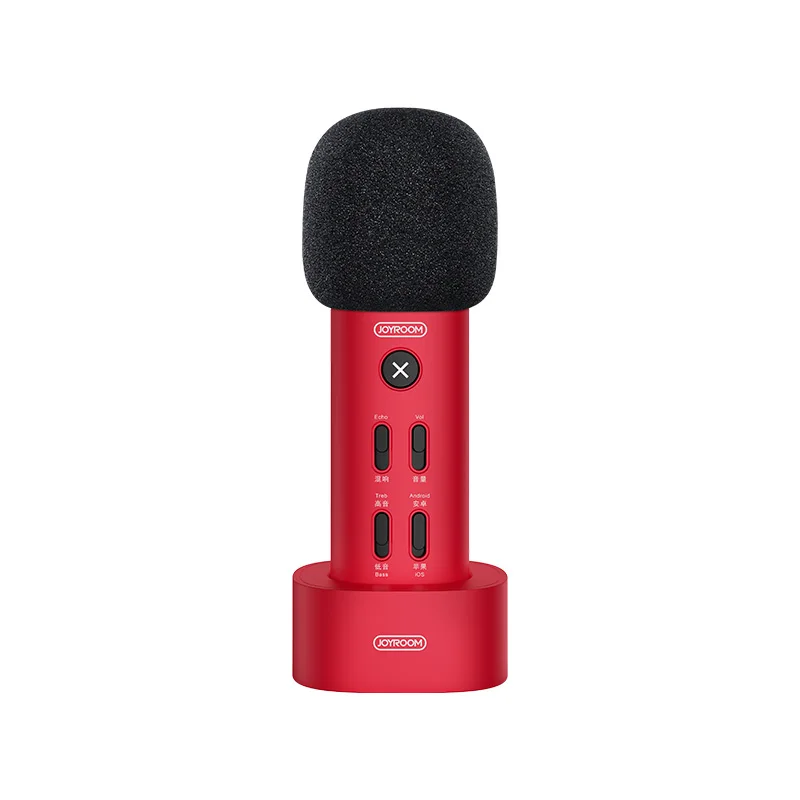 

AABB-JOYROOM Handheld Microphone K2 Phone K Song Condenser Microphone Sing It Universal K-Live Microphone For Mobile Phone Com