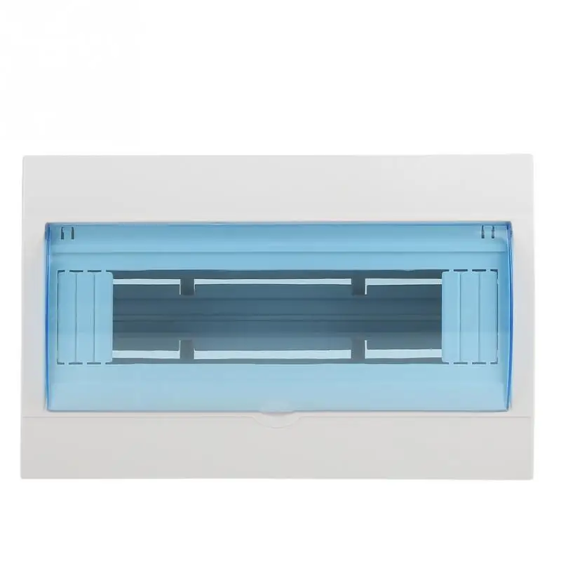 

Hot 1Pcs Plastic Distribution Protection Box Circuit Breaker Distribution Box For 9-12 Ways Circuit Breaker Indoor On The Wall