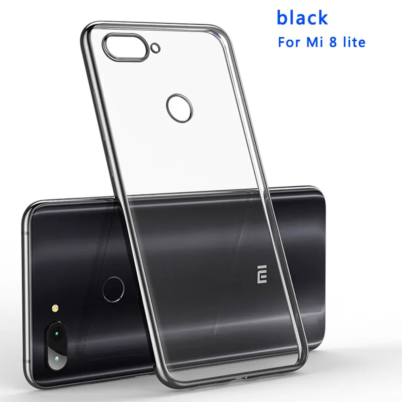 For Xiaomi Mi 9 Mi 8 lite Case 3D Laser Plating Luxury TPU Soft Clear Cover For Xiaomi Mi8 pro Redmi note 7 Silicone Phone Case