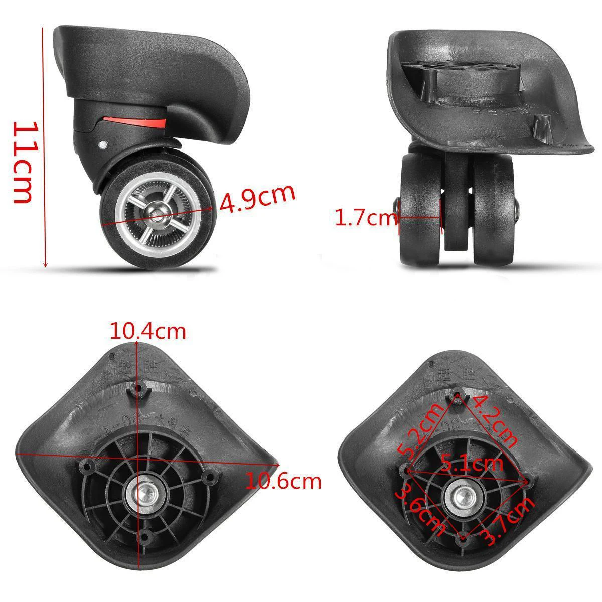 

Outdoor Travel Tools Heavy Duty Swivel Casters Aircraft Trolley Luggage Accessories Universal Wheel Replacement For Travel Tool