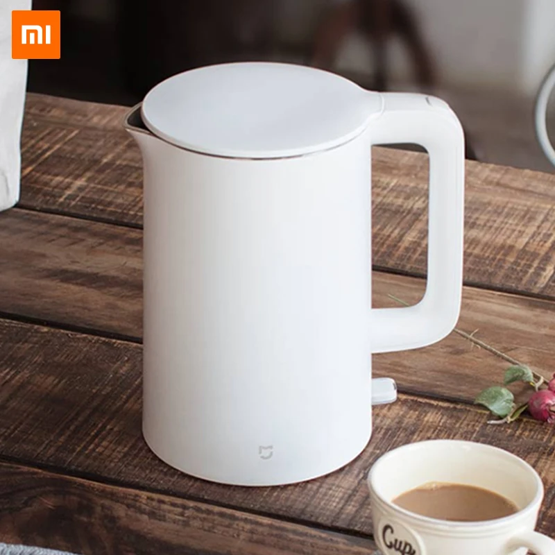 Xiaomi Mijia 1.5l Электрический чайник с автоматической защитой от помех проводной Ручной Электрический чайник с мгновенным нагревом из нержавеющей стали