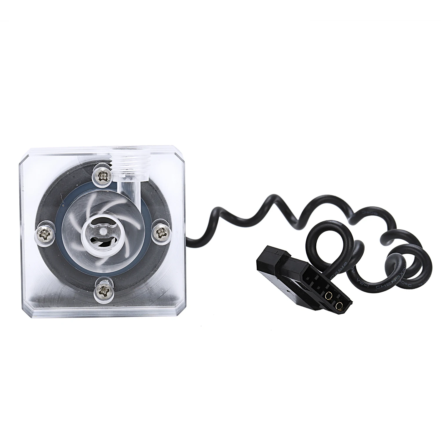 

XHC8 G1/4 Inner Thread Mini Pump Water 600 L/H Cooling System Transparent Waterproof Pump for PC Motorcycle DC 12V