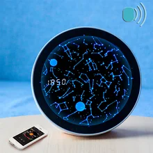 Креативные Часы с созвездием Динамик светодиодный ночной Светильник цифровой Дисплей времени с Bluetooth Динамик часы