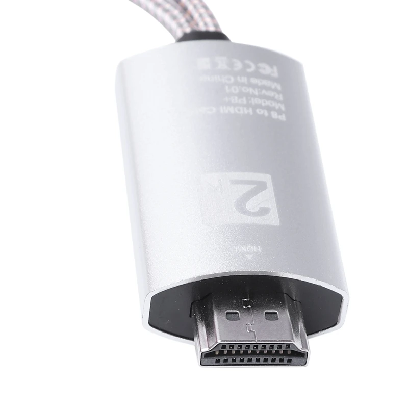 3 в 1 8 м Hdmi кабель Hdtv адаптер нейлоновый Плетеный av для Micro Usb/type C к 1080P Ios телефона