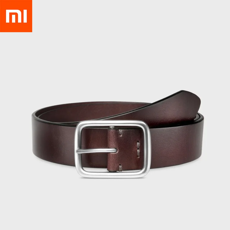 

Xiaomi Mijia Belt Leather 100% Leisure Cow Leather Fashion Five Hole 38mm Width For Man Alluminum Buckle Best Gift