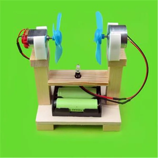 

DIY Wind Driven Generator Model Children Scientific Puzzle Buliding Model DIY Kids Student Experiment Manual Material Wooden