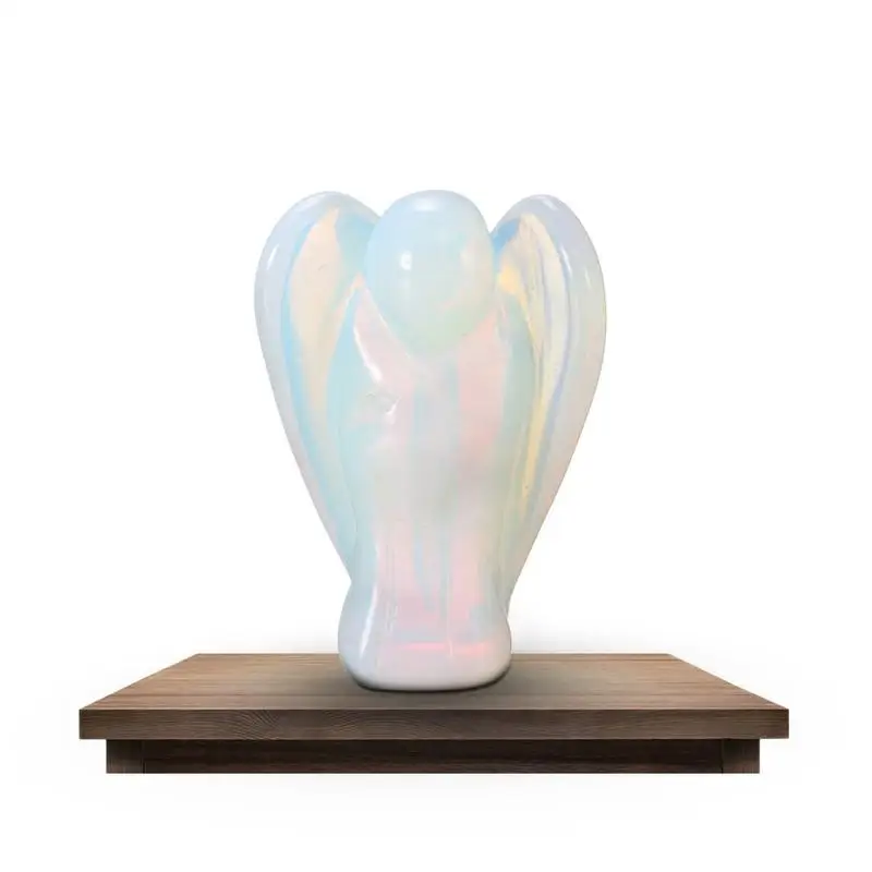 1.5-Inch Opal Natural Angel Crystal Pendant Sculpture Handicrafts Ornaments Used As Jewelry Accessories Such As Jewelry Pendant 1.5-Inch Opal Natural Angel Crystal Pendant Sculpture Handicrafts Ornaments Used As Jewelry Accessories Such As Jewelry Pendant