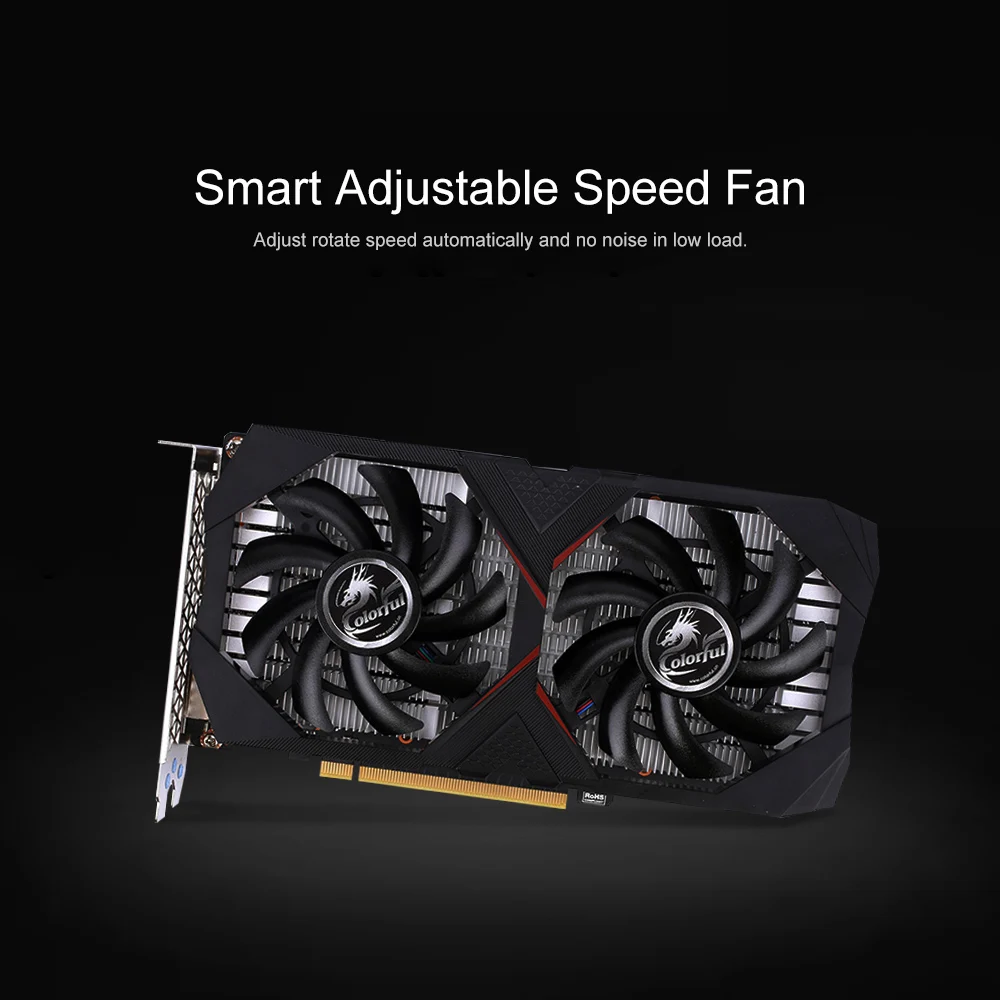 Цветная видеокарта GeForce GTX 1650 4G GPU GDDR5 NVIDIA DP + HDMI DVI 128 бит 6Pin графическая карта для