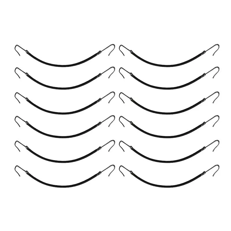 12 шт. креативные резиновые резинки для волос Ленточные веревки хвостик крючки резинки крючки для женщин