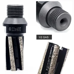 sharpness type 22mm with arbor 1/2 Gas CNC diamond finger bits for wet grinding and milling stone