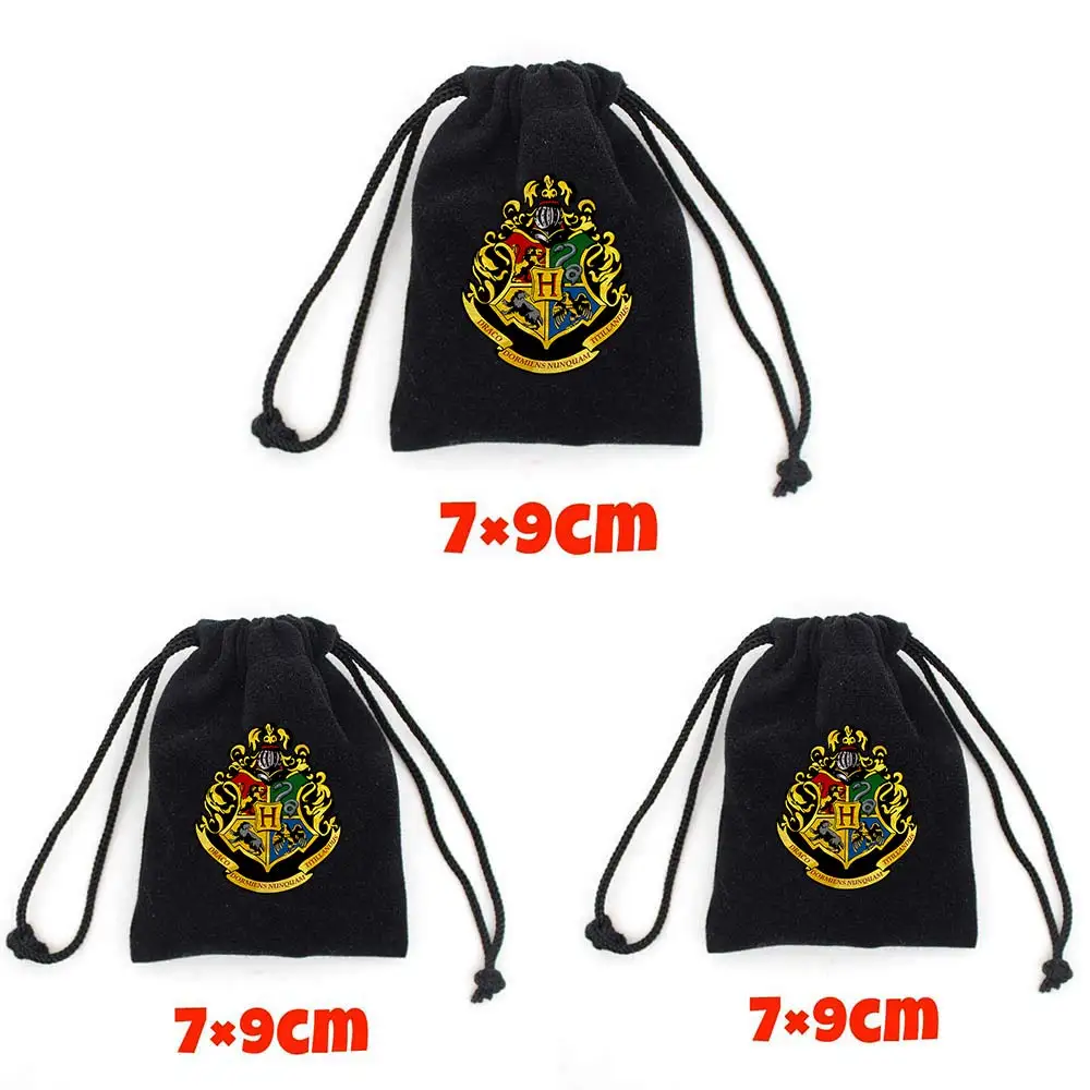

3pcs/set Harri Potter Hogwarts Gryffindor Hufflepuff Ravenclaw Slytherin Drawstring Rope Bag Bundle Pocket Pouch Bag Sachet Gift