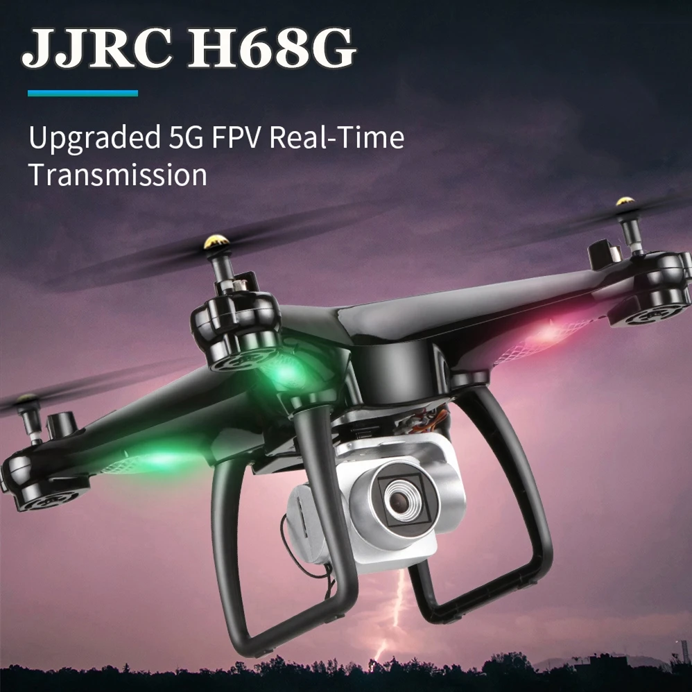 JJRC H68G 1080P HD камера Радиоуправляемый Дрон с двойным gps 5G Wifi вертолет FPV