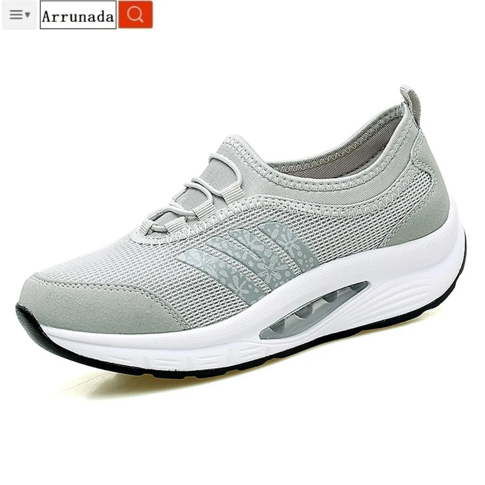 Женские кроссовки на танкетке летние парусиновые платформе Chaussure Femme Zapatos De Mujer